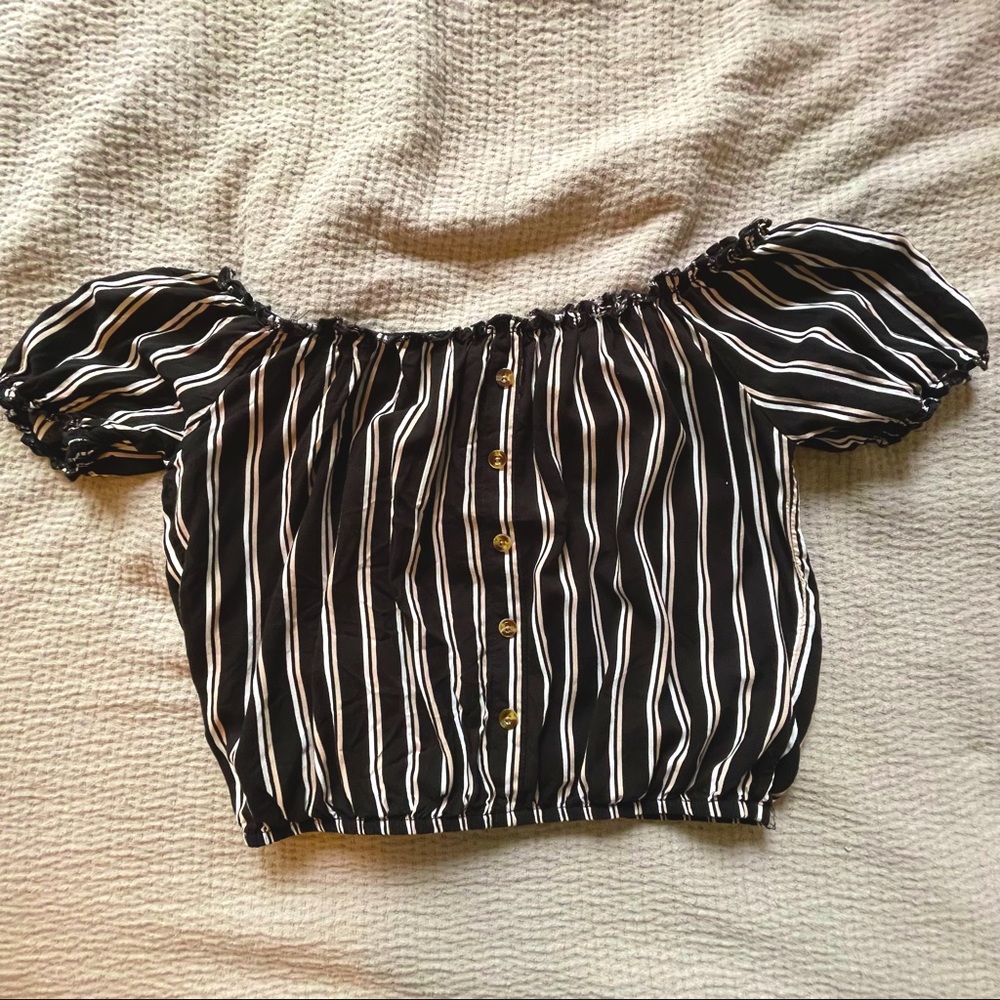 Black crop top from Francesca’s